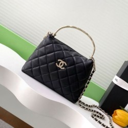 Replica Borsa  1:1 Chanel 25S Edizione Limitata Vanity Case con Manico Superiore AP4591 Nero
