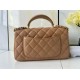 Replica Borse  Chanel 25SS Mini Flap Vintage con Manico Superiore AS2431 Albicocca