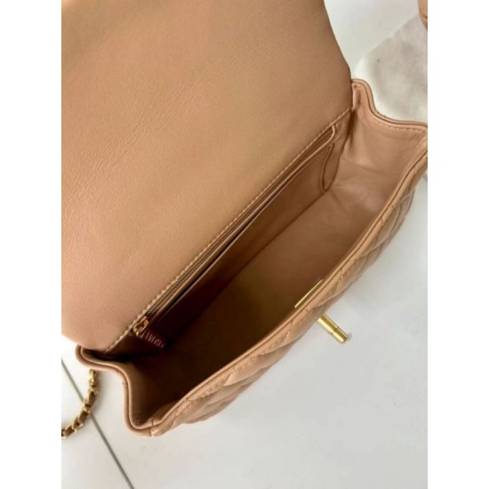 Replica Borse  Chanel 25SS Mini Flap Vintage con Manico Superiore AS2431 Albicocca