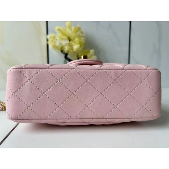 Replica Borsa Chanel 25SS Mini Flap Vintage con Manico Superiore AS2431 Rosa Imitazioni Replica Borsa Chanel 25SS Mini Flap Vintage con Manico Superiore AS2431 Rosa
