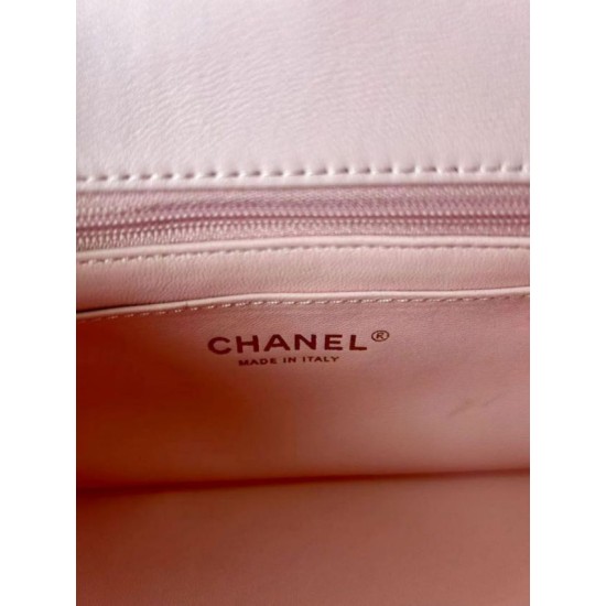 Replica Borsa Chanel 25SS Mini Flap Vintage con Manico Superiore AS2431 Rosa Imitazioni Replica Borsa Chanel 25SS Mini Flap Vintage con Manico Superiore AS2431 Rosa