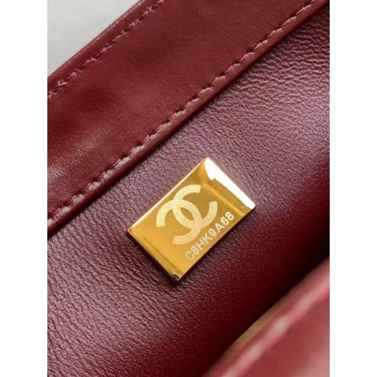 Replica Borsa 1:1 Chanel 25A Mini/Piccola Flap con Catena Dorata AS2649 AS2615 Bordeaux Imitazioni Replica Borsa 1:1 Chanel 25A Mini/Piccola Flap con Catena Dorata AS2649 AS2615 Bordeaux