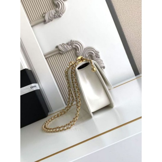 Replica Borsa Chanel 25A Mini/Piccola Flap con Catena Dorata AS2649 AS2615 Bianco Imitazioni Replica Borsa Chanel 25A Mini/Piccola Flap con Catena Dorata AS2649 AS2615 Bianco