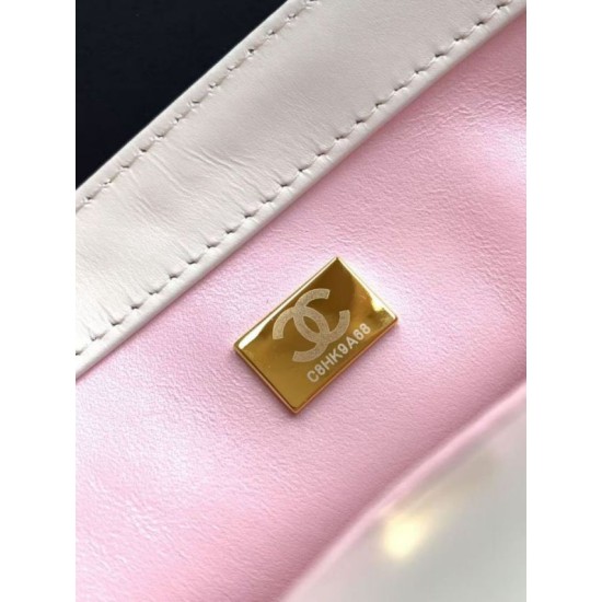 Replica Borsa Chanel 25A Mini/Piccola Flap con Catena Dorata AS2649 AS2615 Bianco Imitazioni Replica Borsa Chanel 25A Mini/Piccola Flap con Catena Dorata AS2649 AS2615 Bianco