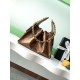 Replica Borsa a secchiello Chanel 25C grande/piccola in pelle di vitello granata AS5311 AS5293 Oro scuro