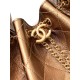 Replica Borsa a secchiello Chanel 25C grande/piccola in pelle di vitello granata AS5311 AS5293 Oro scuro