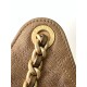 Replica Borsa a secchiello Chanel 25C grande/piccola in pelle di vitello granata AS5311 AS5293 Oro scuro