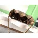 Replica Borsa a secchiello Chanel 25C grande/piccola in pelle di vitello granata AS5311 AS5293 Oro scuro