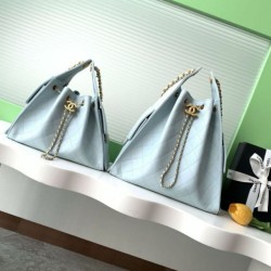 Replica Borse Firmate  a secchiello Chanel 25C grande/piccola in pelle di vitello granata AS5311 AS5293 Blu