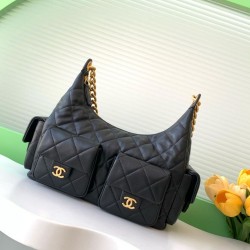 Replica Borsa hobo Chanel 25C grande/maxi metallizzata AS5339 AS5302 Nero Imitazioni Replica Borsa hobo Chanel 25C grande/maxi metallizzata AS5339 AS5302 Nero