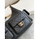 Replica Borsa hobo Chanel 25C grande/maxi metallizzata AS5339 AS5302 Nero