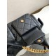 Replica Borsa hobo Chanel 25C grande/maxi metallizzata AS5339 AS5302 Nero