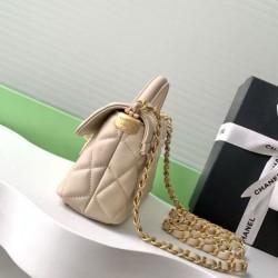 Replica Bora Pari Chanel 25P Mini Flap con Manico Superiore AS5354 Rosa Imitazioni Replica Bora Pari Chanel 25P Mini Flap con Manico Superiore AS5354 Rosa