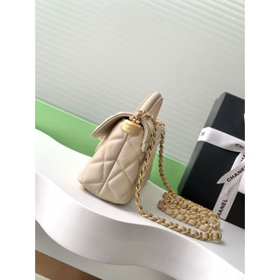 Replica Bora Pari Chanel 25P Mini Flap con Manico Superiore AS5354 Rosa Imitazioni Replica Bora Pari Chanel 25P Mini Flap con Manico Superiore AS5354 Rosa