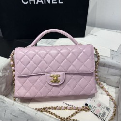Borsa Chanel 25P con patta e manico superiore AS5356 Rosa