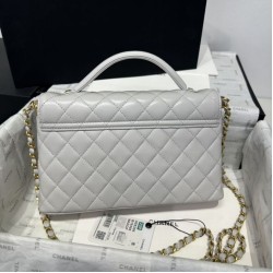 Borse Chanel 25P con patta e manico superiore AS5356 Beige