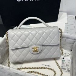 Borse Chanel 25P con patta e manico superiore AS5356 Beige