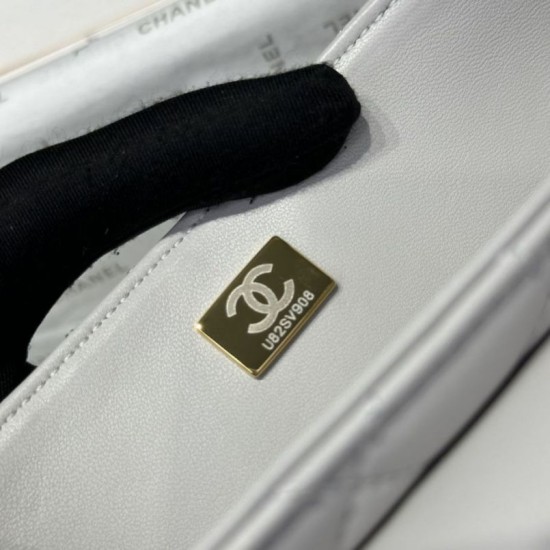 Replica Borse Chanel 25P con patta e manico superiore AS5356 Beige Imitazioni Replica Borse Chanel 25P con patta e manico superiore AS5356 Beige