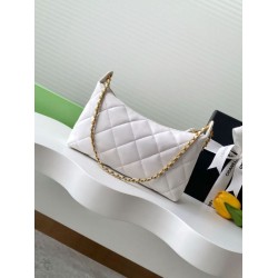 hobo Chanel 25S AS5528 Oro Bianco Metallizzato hobo Chanel 25S AS5528 Oro Bianco Metallizzato
