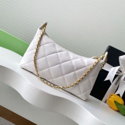 Replica Borsa hobo Chanel 25S AS5528 Oro Bianco Metallizzato Imitazioni Replica Borsa hobo Chanel 25S AS5528 Oro Bianco Metallizzato
