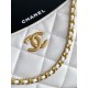 Replica Borsa hobo Chanel 25S AS5528 Oro Bianco Metallizzato