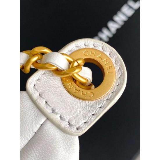 Replica Borsa hobo Chanel 25S AS5528 Oro Bianco Metallizzato