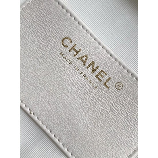Replica Borsa hobo Chanel 25S AS5528 Oro Bianco Metallizzato
