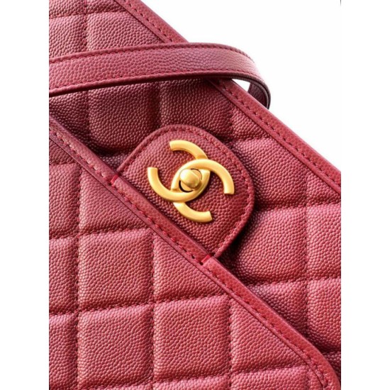 Replica Zaino Chanel 25B Clover Series Vintage AS5715 Pelle di vitello granata Rosso Imitazioni Replica Zaino Chanel 25B Clover Series Vintage AS5715 Pelle di vitello granata Rosso