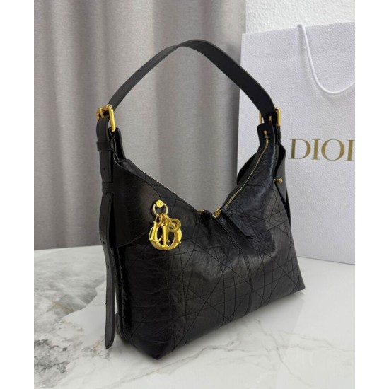 Replica borse griffate Dior Voyage Flat Half Moon Macrocannage Piccola/Grande Nera Imitazioni Replica borse griffate Dior Voyage Flat Half Moon Macrocannage Piccola/Grande Nera