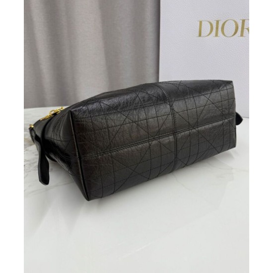 Replica borse griffate Dior Voyage Flat Half Moon Macrocannage Piccola/Grande Nera Imitazioni Replica borse griffate Dior Voyage Flat Half Moon Macrocannage Piccola/Grande Nera