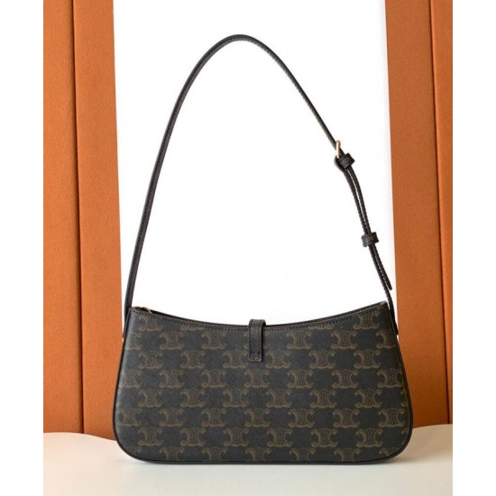 Replica Borsa a tracolla Celine Tina Caffè scuro Imitazioni Replica Borsa a tracolla Celine Tina Caffè scuro