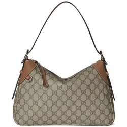 Replica Borsa a tracolla media Gucci serie GG Emblem 815216 Marrone