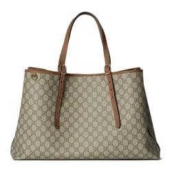 Replica Borsa tote oversize Gucci GG Emblem Series 815212 Caffè