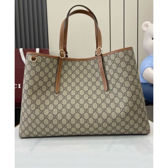 Replica Borsa tote oversize Gucci GG Emblem Series 815212 Caffè Imitazioni Replica Borsa tote oversize Gucci GG Emblem Series 815212 Caffè