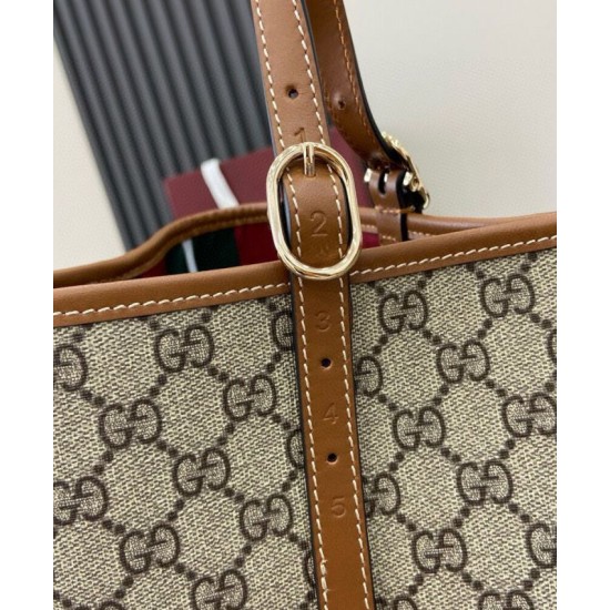 Replica Borsa tote oversize Gucci GG Emblem Series 815212 Caffè Imitazioni Replica Borsa tote oversize Gucci GG Emblem Series 815212 Caffè