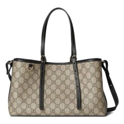 Replica Borsa tote piccola Gucci GG Emblem 815214 Nero