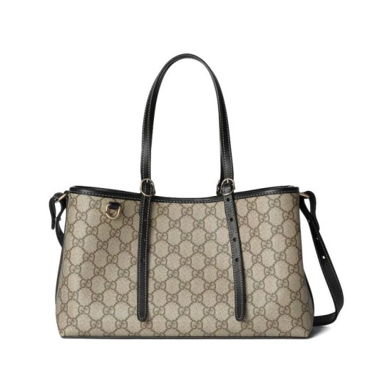 Replica Borsa tote piccola Gucci GG Emblem 815214 Nero Imitazioni Replica Borsa tote piccola Gucci GG Emblem 815214 Nero