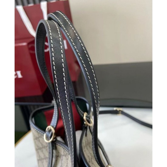 Replica Borsa tote piccola Gucci GG Emblem 815214 Nero Imitazioni Replica Borsa tote piccola Gucci GG Emblem 815214 Nero