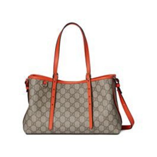 Replica Gucci Borsa tote piccola GG Emblem 815214 Arancione Imitazioni Replica Gucci Borsa tote piccola GG Emblem 815214 Arancione