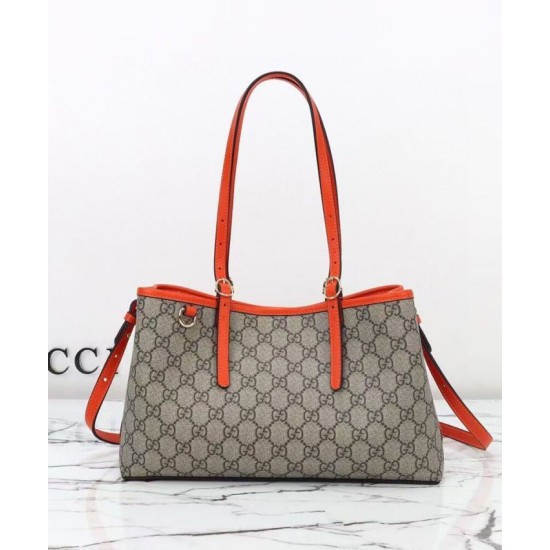 Replica Gucci Borsa tote piccola GG Emblem 815214 Arancione Imitazioni Replica Gucci Borsa tote piccola GG Emblem 815214 Arancione