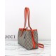 Replica Gucci Borsa tote piccola GG Emblem 815214 Arancione Imitazioni Replica Gucci Borsa tote piccola GG Emblem 815214 Arancione