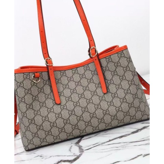 Replica Gucci Borsa tote piccola GG Emblem 815214 Arancione Imitazioni Replica Gucci Borsa tote piccola GG Emblem 815214 Arancione