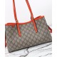 Replica Gucci Borsa tote piccola GG Emblem 815214 Arancione Imitazioni Replica Gucci Borsa tote piccola GG Emblem 815214 Arancione