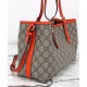 Replica Gucci Borsa tote piccola GG Emblem 815214 Arancione Imitazioni Replica Gucci Borsa tote piccola GG Emblem 815214 Arancione