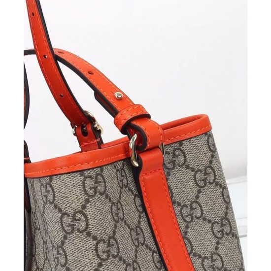 Replica Gucci Borsa tote piccola GG Emblem 815214 Arancione Imitazioni Replica Gucci Borsa tote piccola GG Emblem 815214 Arancione