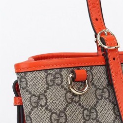 Replica Gucci Borsa tote piccola GG Emblem 815214 Arancione Imitazioni Replica Gucci Borsa tote piccola GG Emblem 815214 Arancione