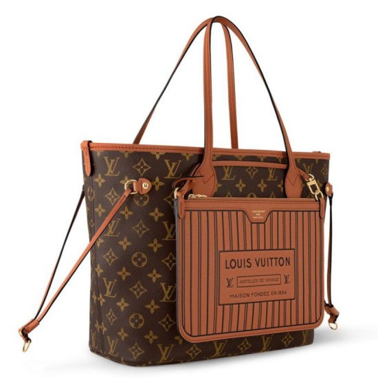 Replica Perfette Louis Vuitton Neverfull Inside Out MM e Monogram M12061 imitazioni