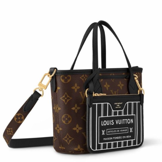 replica Louis Vuitton Neverfull Inside Out BB e Monogram M12099 qualità specchio Replica Perfette Louis Vuitton Neverfull Inside Out BB e Monogram M12099 imitazioni
