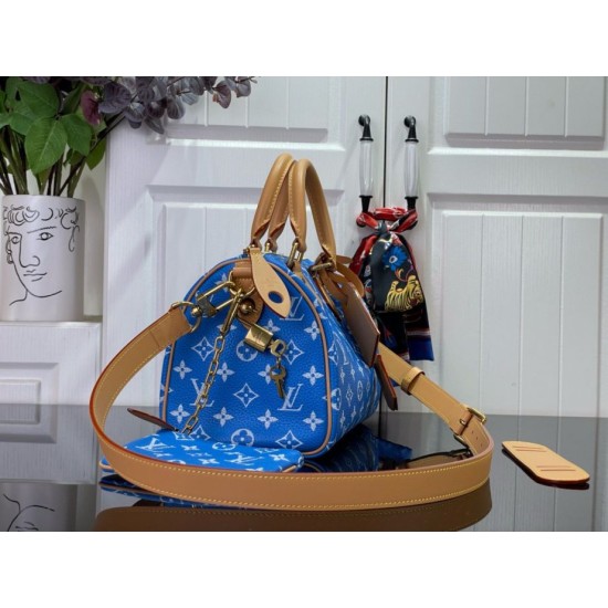 Borse Replica Louis Vuitton Speedy P9 Bandouliere 25 Monogram M24424 qualità specchio Replica Perfette Borse Louis Vuitton Speedy P9 Bandouliere 25 Monogram M24424 imitazioni