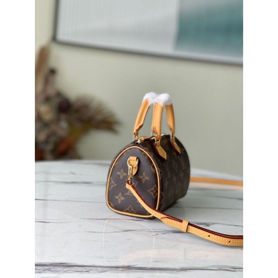 LV Nano Speedy Borse Replica Alta Qualità M81085 qualità specchio Replica Perfette LV Nano Speedy Borse Alta Qualità M81085 imitazioni